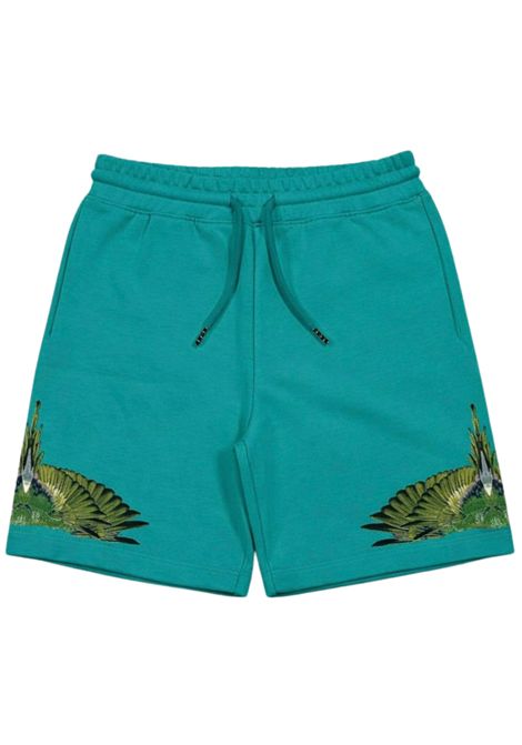 Bermuda bambino verde acqua in cotone<BR/>